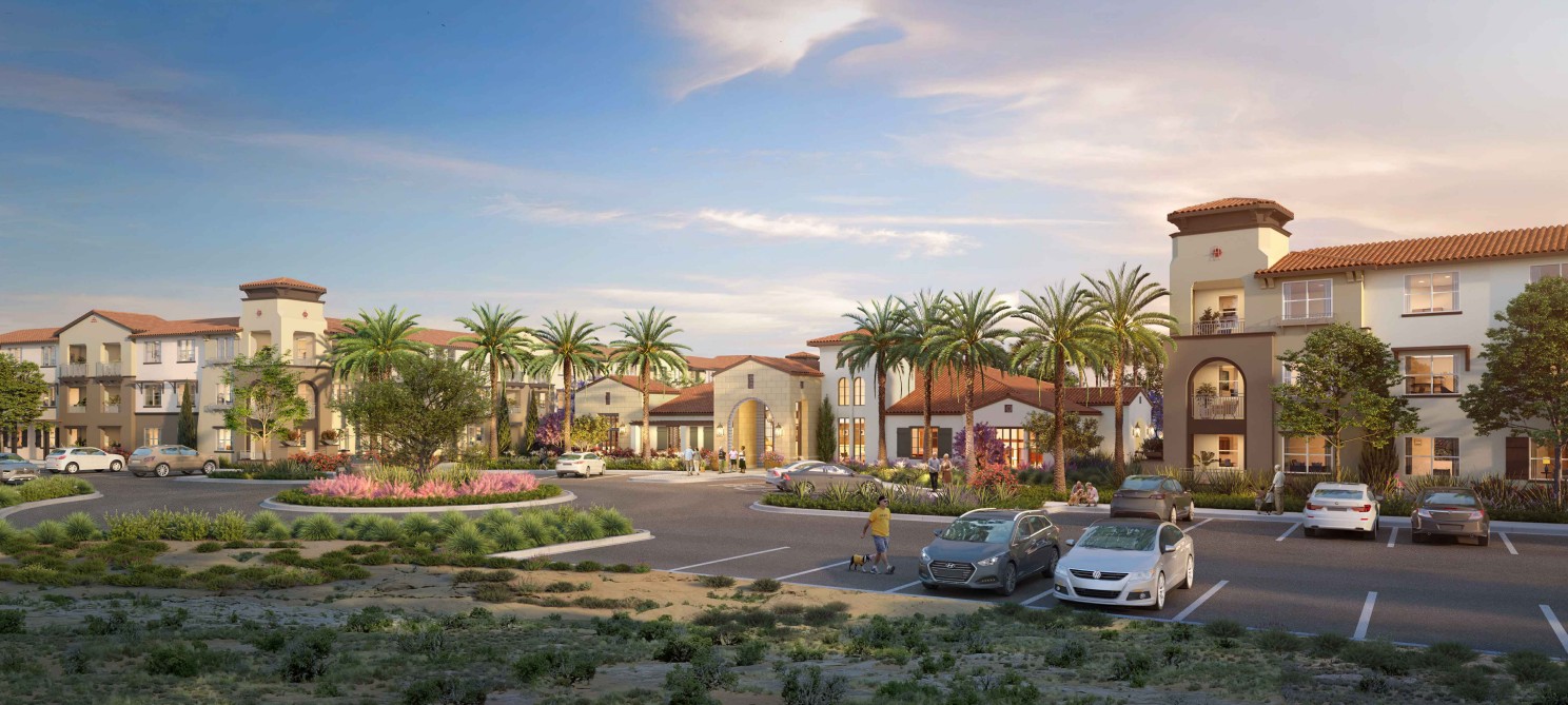 Rendering of Azusa Greens Senior Community